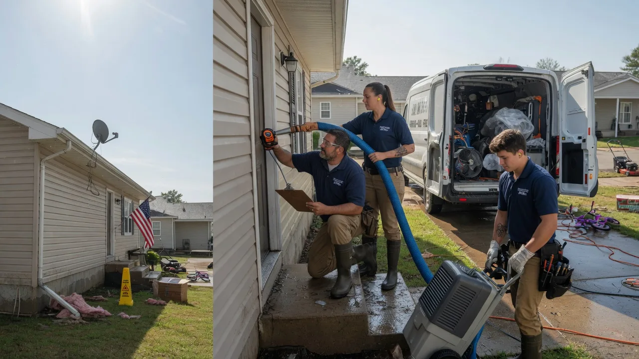 Ceiling Water Damage Restoration in Midway, PA near me